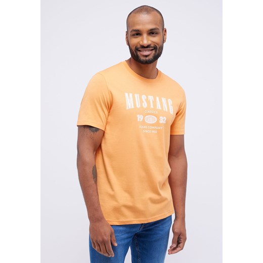 MUSTANG AUSTIN MĘSKI T-SHIRT KOSZULKA NADRUK TANGERINE 1014938 7036 Mustang M YouNeedit.pl
