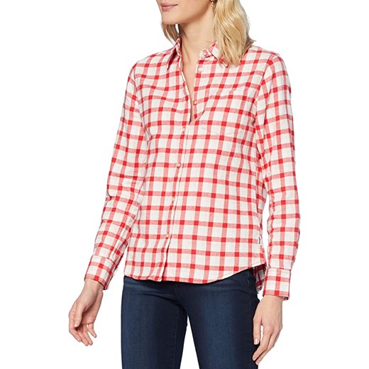 WRANGLER LS 1PKT SHIRT DAMSKA KOSZULA MATERIAŁOWA LOLLIPOP RED W5Z1T2XSK 112130367 ze sklepu YouNeedit.pl w kategorii Koszule damskie - zdjęcie 180298777