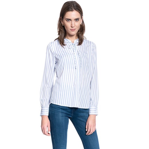 BLUZKA DAMSKA MUSTANG EMMA SHIRRED CREPE 1009980 11780 ze sklepu YouNeedit.pl w kategorii Koszule damskie - zdjęcie 180299137