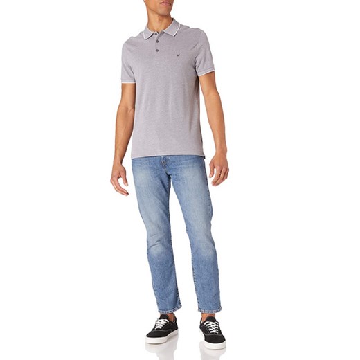 WRANGLER SS REFINED POLO MĘSKI T-SHIRT TORNADO GREY W7MDK570C 112131914 ze sklepu YouNeedit.pl w kategorii T-shirty męskie - zdjęcie 180299228