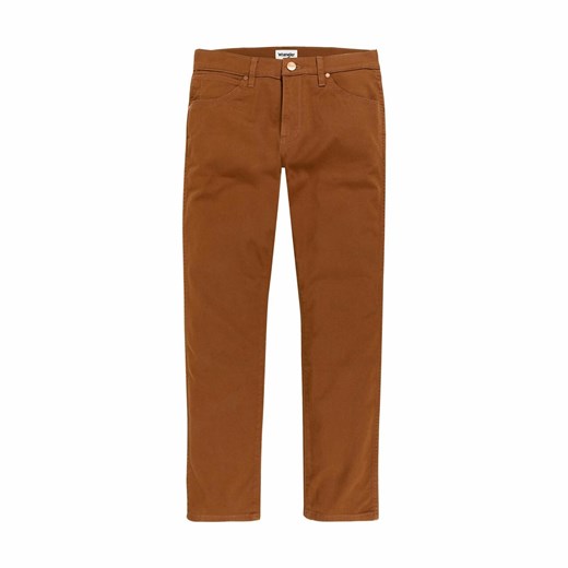 WRANGLER LARSTON MĘSKIE SPODNIE MATERIAŁOWE TAWNY BROWN W18S36H28 112141210 ze sklepu YouNeedit.pl w kategorii Spodnie męskie - zdjęcie 180299335
