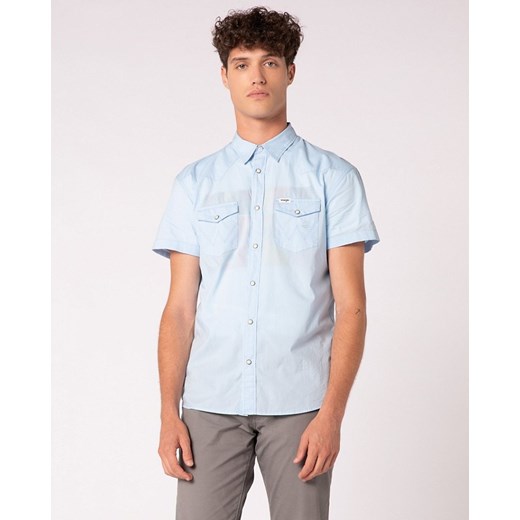 WRANGLER SS WESTERN SHIRT CERULEAN BLUE W5J06SXVT 112130153 ze sklepu YouNeedit.pl w kategorii Koszule męskie - zdjęcie 180299417