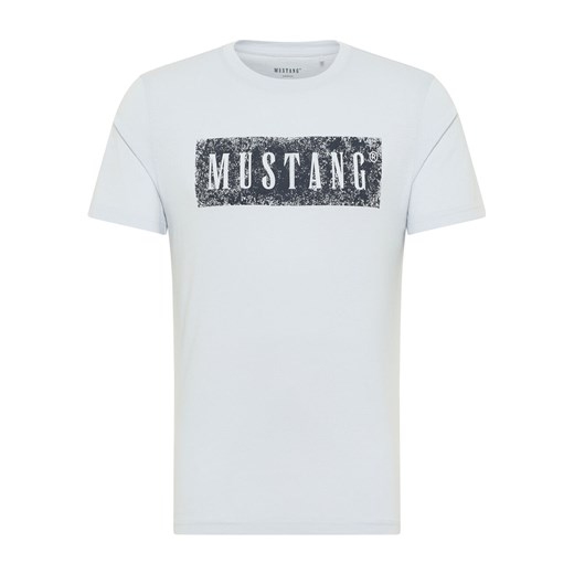 MUSTANG ALEX C PRINT MĘSKI T-SHIRT KOSZULKA LOGO NADRUK GRAY DAWN 1013520 4017 Mustang XL YouNeedit.pl