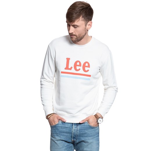 LEE BLUZA LEE BLUZA STRIPE SWS ECRU L82OSPNQ 112122133 ze sklepu YouNeedit.pl w kategorii Bluzy męskie - zdjęcie 180299796