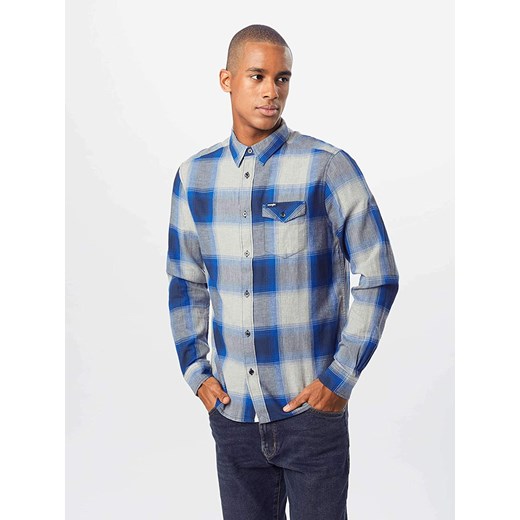 KOSZULA MĘSKA WRANGLER LS 1PKT FLAP SHIRT COBALT BLUE W5A42LB09 112130037 ze sklepu YouNeedit.pl w kategorii Koszule męskie - zdjęcie 180300196