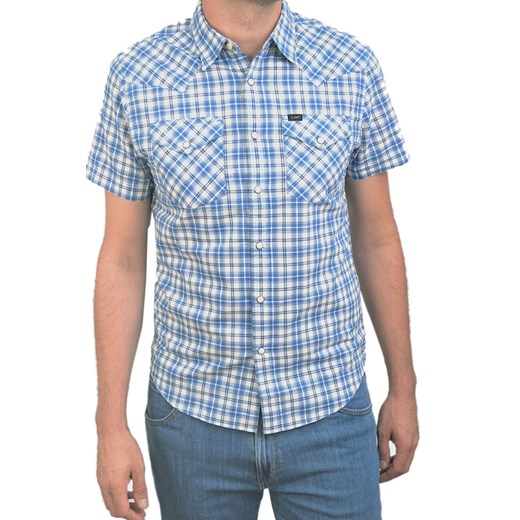 LEE MĘSKA KOSZULA SS WESTERN SHIRT DEEP INDIGO L640IDPS ze sklepu YouNeedit.pl w kategorii Koszule męskie - zdjęcie 180300368