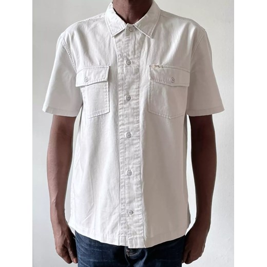 LEE MĘSKA KOSZULA Z KRÓTKIM RĘKAWEM 101 SS SERVICE SHIRT GRAY VIOLET L93GHNRA 112124154 ze sklepu YouNeedit.pl w kategorii Koszule męskie - zdjęcie 180300689