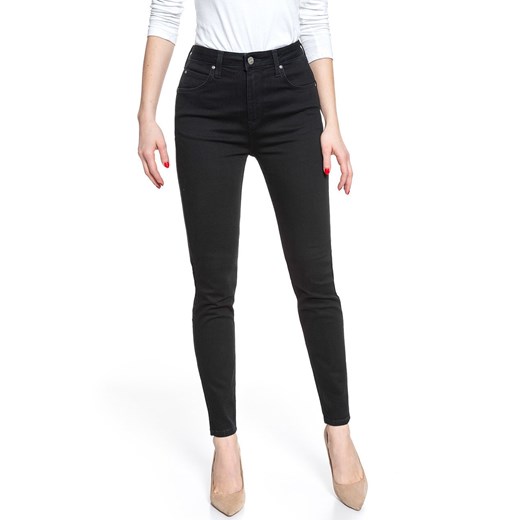 SPODNIE LEE DAMSKIE SCARLETT SUPER HIGH BLACK RINSE L30LEO47 112106486 ze sklepu YouNeedit.pl w kategorii Jeansy damskie - zdjęcie 180300916