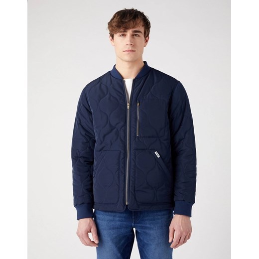 WRANGLER PADDED JACKET MESKA KURTKA PRZEJŚCIOWA JESIENNA CIEPŁA NAVY W40KWU114 W40K011976 ze sklepu YouNeedit.pl w kategorii Kurtki męskie - zdjęcie 180301006