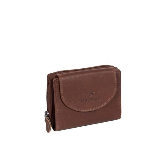 MUSTANG UDINE WALLET DAMSKI SKÓRZANY PORTFEL POJEMNY NA KARTY SKÓRA BROWN 06.102201 ze sklepu YouNeedit.pl w kategorii Portfele damskie - zdjęcie 180301067