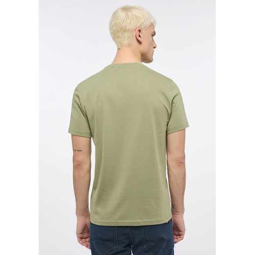 MUSTANG ALEX C PRINT MĘSKI T-SHIRT KOSZULKA LOGO NADRUK OIL GREEN 1013808 6273 Mustang S YouNeedit.pl