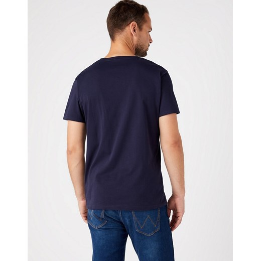 WRANGLER FRAME LOGO TEE MĘSKI T-SHIRT KOSZULKA NAVY W7H3D3114 112146325 Wrangler M YouNeedit.pl