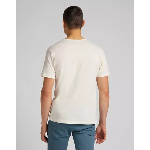 T-shirt męski Lee biały z krótkim rękawem