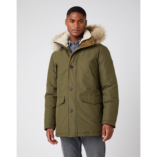 ZIMOWA KURTKA WRANGLER PARKA JACKET IVY GREEN W4D0WXXIX 112141353 ze sklepu YouNeedit.pl w kategorii Kurtki męskie - zdjęcie 180301815