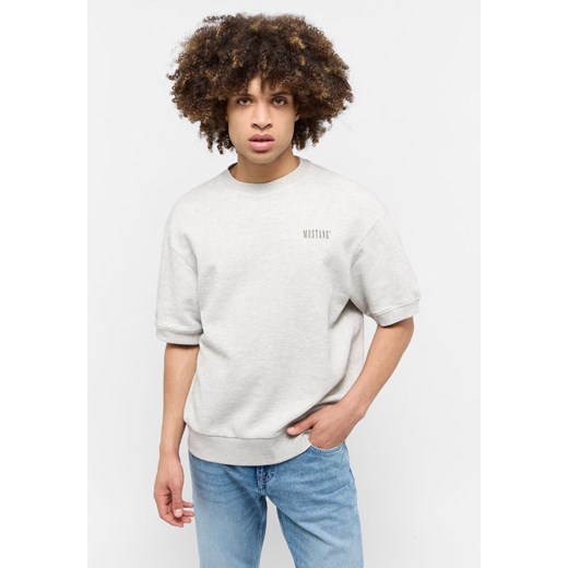 MĘSKA KOSZULKA MUSTANG T-shirt Alvarado Whisper White Melange 1015668 2078 ze sklepu YouNeedit.pl w kategorii T-shirty męskie - zdjęcie 180301886