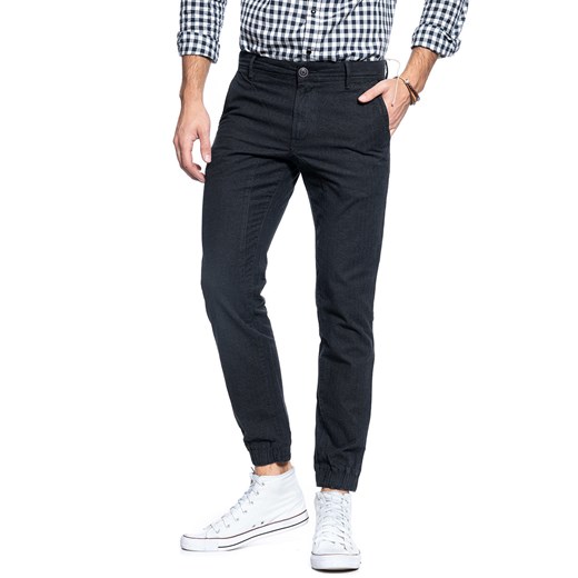 TOM TAILOR SPODNIE MĘSKIE HERRINGBONE JOGG CHINO DUSTY BLACK 6403544.00.12 COL. 2627 ze sklepu YouNeedit.pl w kategorii Spodnie męskie - zdjęcie 180302098