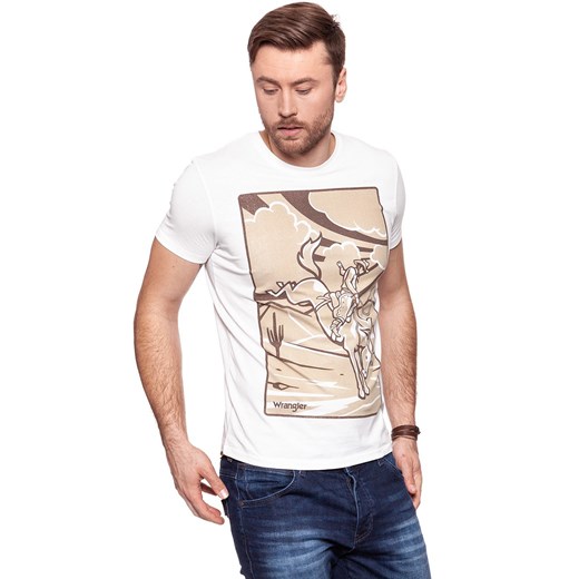 KOSZULKA WRANGLER WESTERN GRAPHIC TEE VINTAGE WHITE W7B94FK1Y 112131567 Wrangler S YouNeedit.pl