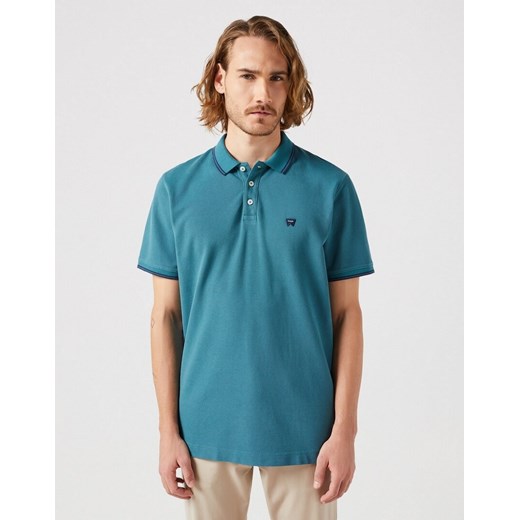 WRANGLER POLO SHIRT MĘSKA KOSZULKA POLO POLÓWKA HYDRO 112350405 W7FP017037 ze sklepu YouNeedit.pl w kategorii T-shirty męskie - zdjęcie 180302679