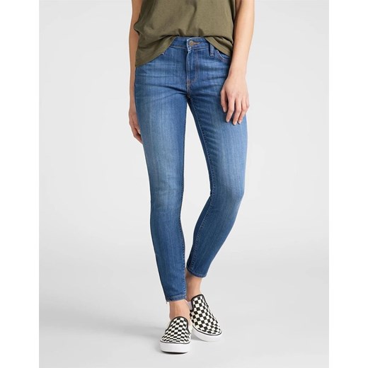 LEE SCARLETT CROPPED DAMSKIE SPODNIE JEANSOWE JEANSY DŻINSY RURKI 112106375 ze sklepu YouNeedit.pl w kategorii Jeansy damskie - zdjęcie 180302969