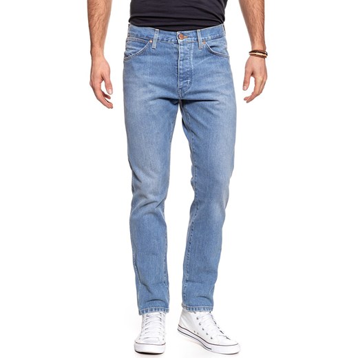 SPODNIE MĘSKIE WRANGLER REGULAR TAPERED B&Y BLUE BOLT W11GSN23X 112126022 ze sklepu YouNeedit.pl w kategorii Jeansy męskie - zdjęcie 180303096