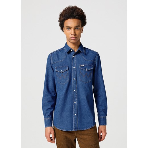 WRANGLER MĘSKA KOSZULA WESTERN SHIRT DARK STONE 112357192 W5B4015411 ze sklepu YouNeedit.pl w kategorii Koszule męskie - zdjęcie 180303218