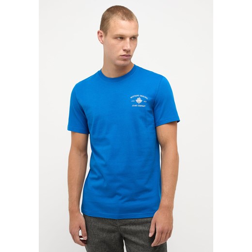 MĘSKA KOSZULKA MUSTANG T-shirt Alex C Print Snorkel Blue 1014460 5337 Mustang S YouNeedit.pl