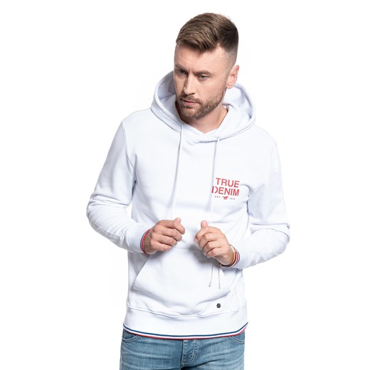 MĘSKA BLUZA Z KAPTUREM MUSTANG BENNET H HOOD PRINT 1009166 2045 ze sklepu YouNeedit.pl w kategorii Bluzy męskie - zdjęcie 180303526