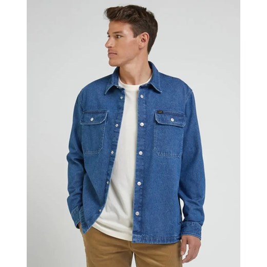 LEE MĘSKA KOSZULA WORKWEAR OVERSHIRT DEEP WATERS 112341791 L68D045023 ze sklepu YouNeedit.pl w kategorii Koszule męskie - zdjęcie 180303859