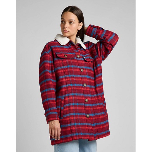 LEE WOOL COAT DAMSKA KURTKA PRZEJŚCIOWA SHERPA SCARLET L55HBJ10 112320686 ze sklepu YouNeedit.pl w kategorii Kurtki damskie - zdjęcie 180303915