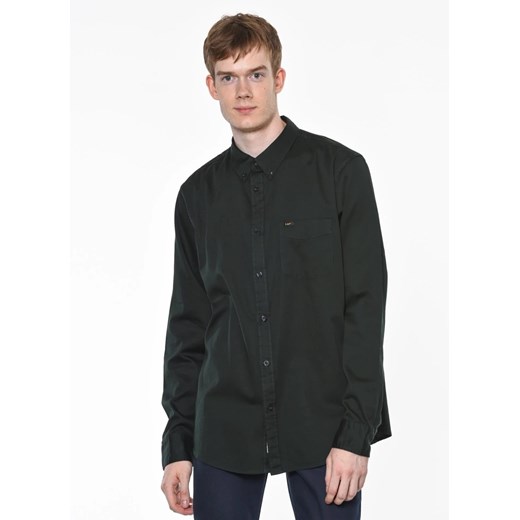 LEE BUTTON DOWN MĘSKA KOSZULA DŁUGI RĘKAW BOTTLE GREEN L880TPBB ze sklepu YouNeedit.pl w kategorii Koszule męskie - zdjęcie 180304159