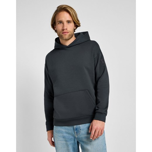 MĘSKA BLUZA Z KAPTUREM LEE CORE RELAXED HOODIE WASHED BLACK 112355528 ze sklepu YouNeedit.pl w kategorii Bluzy męskie - zdjęcie 180304198