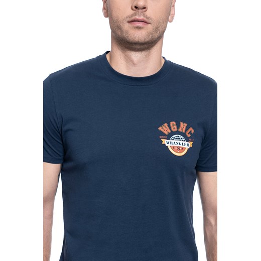 T-SHIRT MĘSKI WRANGLER SS GLOBE TEE DRESS BLUE W7C8FKX20 112131743 Wrangler S YouNeedit.pl