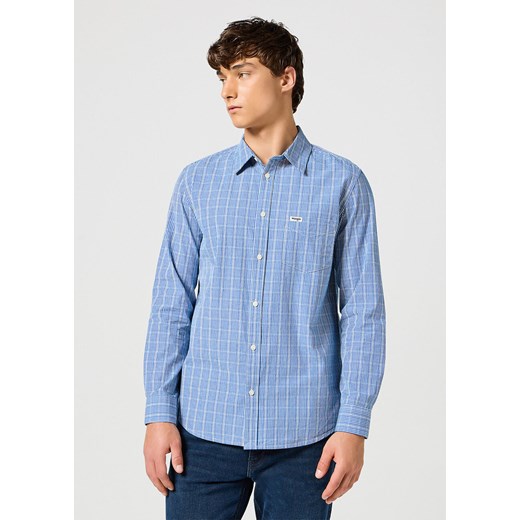 WRANGLER MĘSKA KOSZULA 1 PKT SHIRT BLUE 112357222 W5X2016849 ze sklepu YouNeedit.pl w kategorii Koszule męskie - zdjęcie 180305167