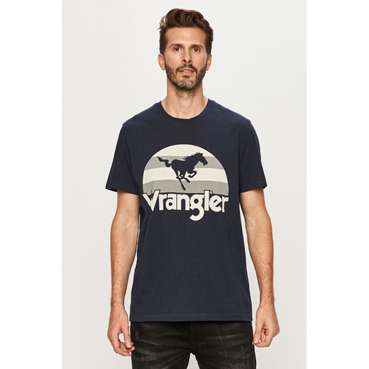 MĘSKI T-SHIRT WRANGLER SS HORSE TEE NAVY W7M9D3114 112131900 ze sklepu YouNeedit.pl w kategorii T-shirty męskie - zdjęcie 180305237