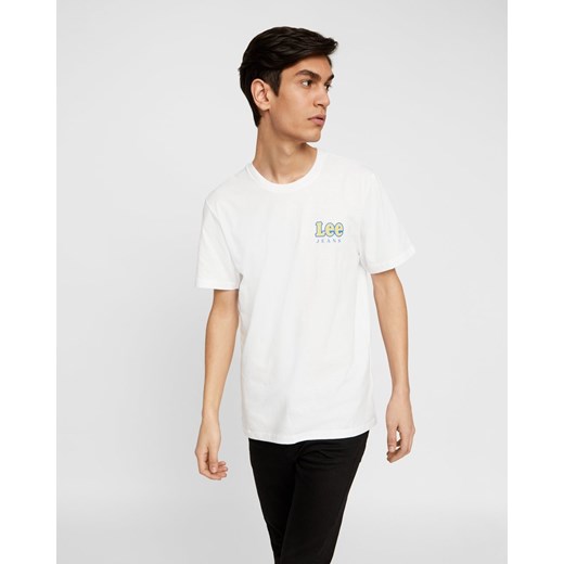 LEE CHEST LOGO TEE MĘSKI T-SHIRT REGULAR FIT BRIGHT WHITE L64RFELJ 112115894 ze sklepu YouNeedit.pl w kategorii T-shirty męskie - zdjęcie 180305389