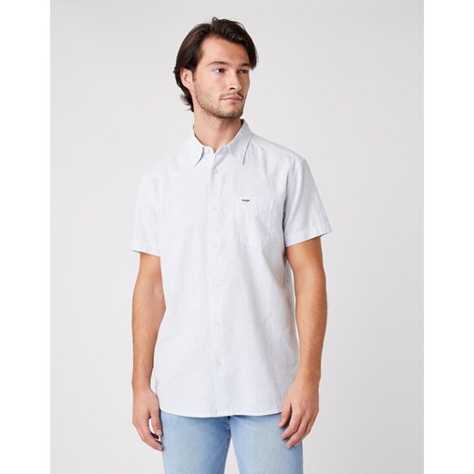 KOSZULA MĘSKA WRANGLER SS 1PKT SHIRT CERULEAN BLUE W5J6OFXVT 112130188 Wrangler M YouNeedit.pl