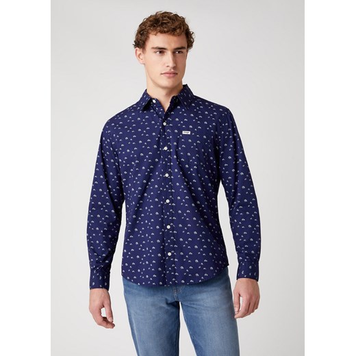 MĘSKA KOSZULA MATERIAŁOWA WRANGLER LS 1PKT SHIRT INDIGO W5D0N4452 112130102 ze sklepu YouNeedit.pl w kategorii Koszule męskie - zdjęcie 180306558
