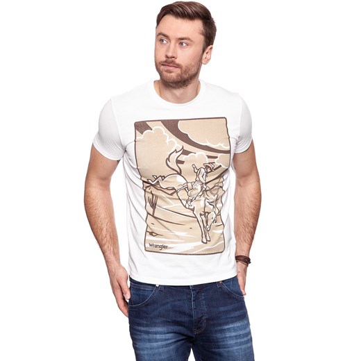 KOSZULKA WRANGLER WESTERN GRAPHIC TEE VINTAGE WHITE W7B94FK1Y 112131567 Wrangler S YouNeedit.pl
