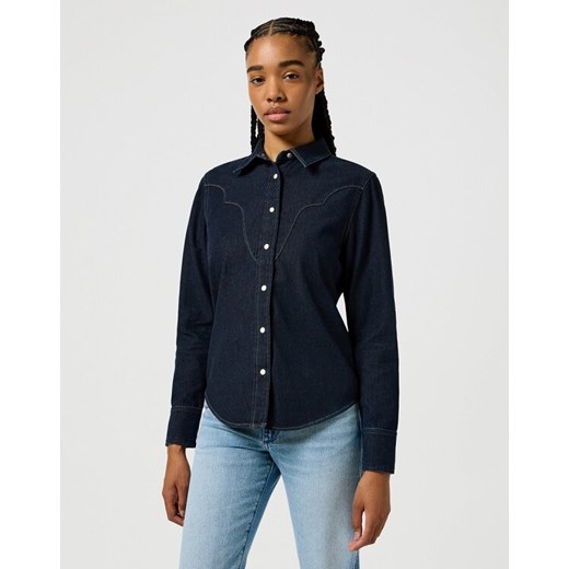 WRANGLER DAMSKA KOSZULA SLIM YOKE SHIRT FROSTED DENIM 112357525 W527018371 ze sklepu YouNeedit.pl w kategorii Koszule damskie - zdjęcie 180306579