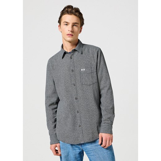 WRANGLER MESKA KOSZULA 1 PKT FLANNEL SHIRT GREY BLACK 112357253 W564008853 ze sklepu YouNeedit.pl w kategorii Koszule męskie - zdjęcie 180306807