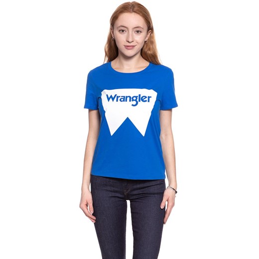 WRANGLER T SHIRT DAMSKI FESTIVAL TEE VICTORIA BLUE W7016EVJS 112130892 ze sklepu YouNeedit.pl w kategorii Bluzki damskie - zdjęcie 180306878