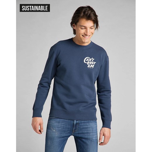 LEE CAN`T BUST `EM SWS INSIGINIA BLUE L80QTJSS 112140864 ze sklepu YouNeedit.pl w kategorii Bluzy męskie - zdjęcie 180307089