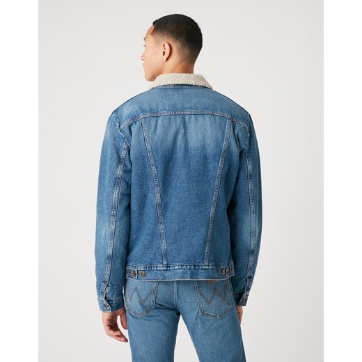 WRANGLER 124MJ SHERPA MĘSKA KURTKA JEANSOWA LOGO 3 YEARS W4MSUG10K 112129150 Wrangler M YouNeedit.pl