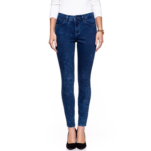 WRANGLER HIGH SKINNY BLUE MARBLE W27H6890M ze sklepu YouNeedit.pl w kategorii Jeansy damskie - zdjęcie 180307336
