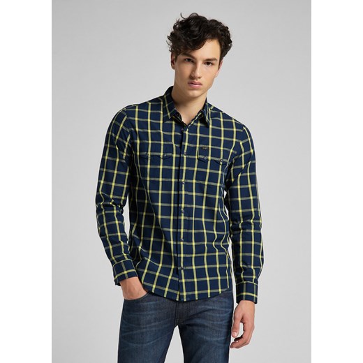 KOSZULA MĘSKA LEE RIDER SHIRT LEMON L856KRQG 112122573 ze sklepu YouNeedit.pl w kategorii Koszule męskie - zdjęcie 180307608