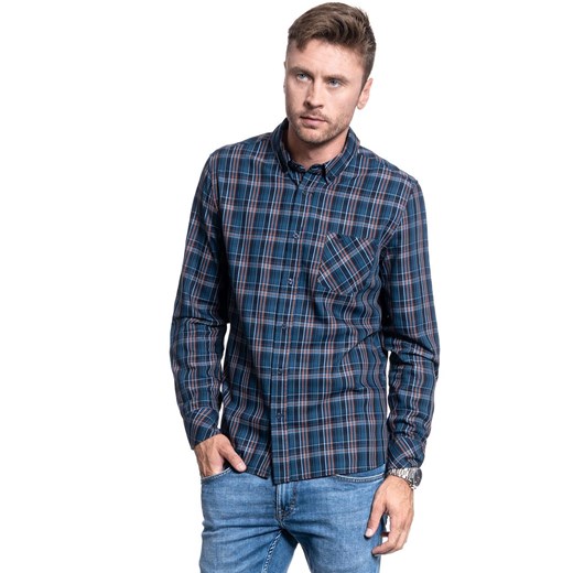 MĘSKA KOSZULA MATERIAŁOWA MUSTANG CLEMENS BDC TWILL 1008976 11602 ze sklepu YouNeedit.pl w kategorii Koszule męskie - zdjęcie 180307675