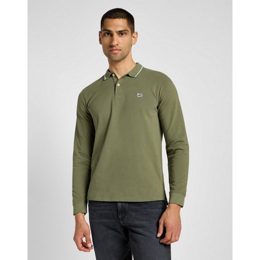 LEE MĘSKA KOSZULKA LS PIQUE POLO MERCANTILE GREEN 112355667 L61V008526 ze sklepu YouNeedit.pl w kategorii T-shirty męskie - zdjęcie 180307857