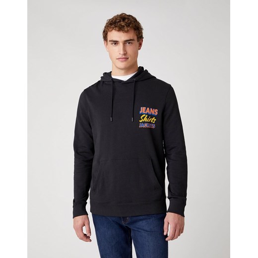 MĘSKA BLUZA WRANGLER HOODIE FADED BLACK W6E6IOXV6 112130731 ze sklepu YouNeedit.pl w kategorii Bluzy męskie - zdjęcie 180308075