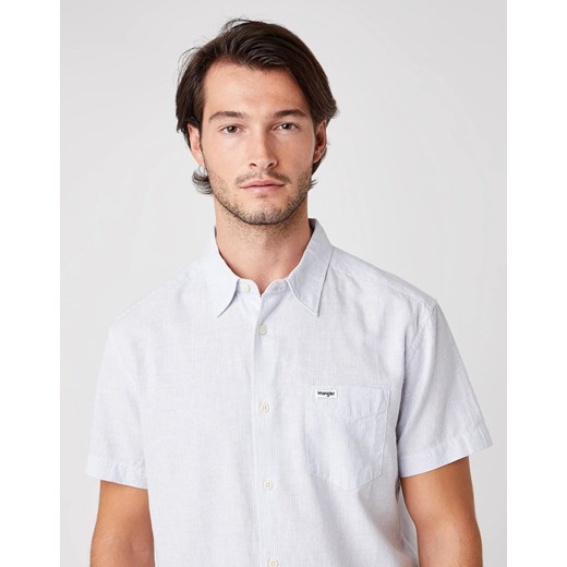 KOSZULA MĘSKA WRANGLER SS 1PKT SHIRT CERULEAN BLUE W5J6OFXVT 112130188 Wrangler M YouNeedit.pl