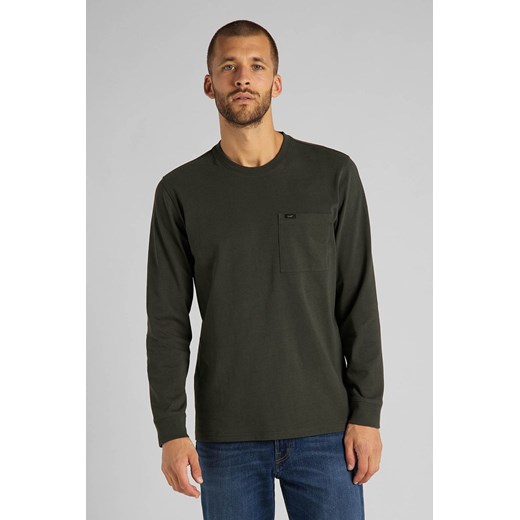 LEE LS POCKET TEE MĘSKI LONGSLEEVE REGULAR FIT SERPICO GREEN L64QSWOJ 112115884 ze sklepu YouNeedit.pl w kategorii T-shirty męskie - zdjęcie 180308348